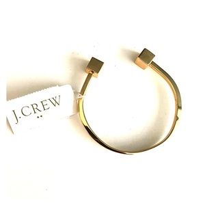 J.Crew gold cuff bracelet NWT